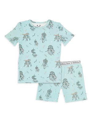 Baby Boy's, Little Boy's & Boy's Dreamcatcher Print Pajama Shorts Set - Bright Blue - Size 6 - Bright Blue - Size 6