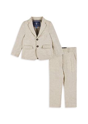 Baby Boy's, Little Boy's & Boy's Linen Single-Breasted Suit