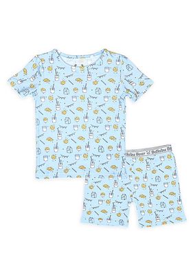 Baby Boy's, Little Boy's & Boy's Milk & Cookies T-Shirt & Shorts Set