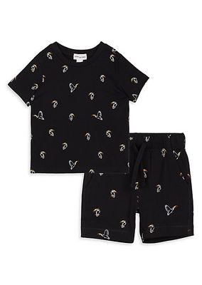 Baby Boy's, Little Boy's & Boy's Toucan Print T-Shirt & Shorts Set