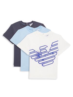 Baby Boy's Logo Cotton T-Shirt, Pack of 3 - Size 12 Months - Size 12 Months