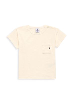 Baby Boy's Logo Pocket T-Shirt - Cream - Size 18 Months - Cream - Size 18 Months