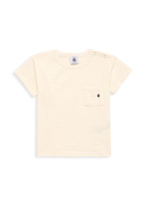 Baby Boy's Logo Pocket T-Shirt - Cream - Size 3 Months - Cream - Size 3 Months
