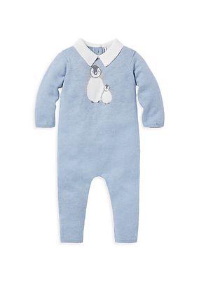 Baby Boy's Penguin Collared Coveralls