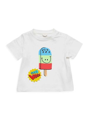 Baby Boy's Popsicle Graphic T-Shirt - White - Size 6 Months