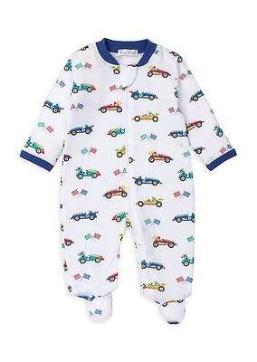 Baby Boy's Racecar Print Footie