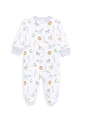 Baby Boy's Safari Print Footie