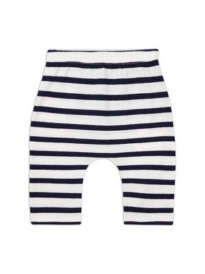 Baby Boy's Striped Pants - Off White Navy - Size Newborn - Off White Navy - Size Newborn