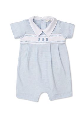 Baby Boy's Striped Short Playsuit