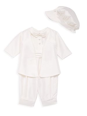 Baby Boy's Three-Piece Organza Formalwear Set - Ivory - Size 3 Months - Ivory - Size 3 Months