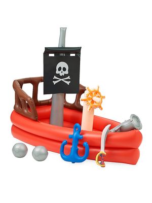 Baby Boy's Water Fun Inflatable Pirate Ship Sprinkler Play Center - Red