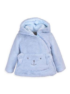 Baby Girl's & Little Girl's Bear Pocket Jacket - Baby Blue - Size 6 Months - Baby Blue - Size 6 Months