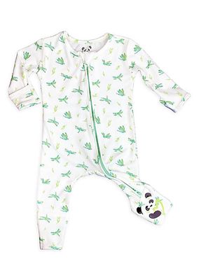 Baby Girl's & Little Girl's Dragonfly Print Convertible Footie