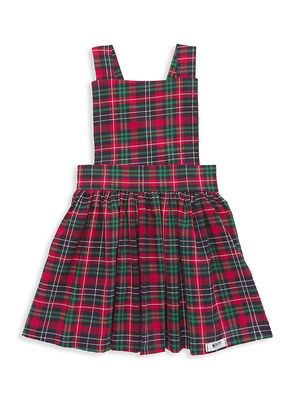 Baby Girl's & Little Girl's Holiday Tartan Plaid Pinafore Dress - Tartan - Size 3 Months