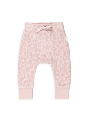 Baby Girl's & Little Girl's Hux Terry Drop Crotch Joggers - Bloom - Size 3 - Bloom - Size 3