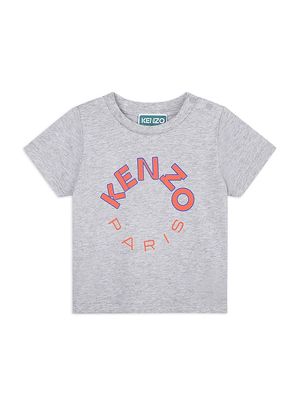 Baby Girl's & Little Girl's Logo T-Shirt - Grey Marl - Size 6 Months