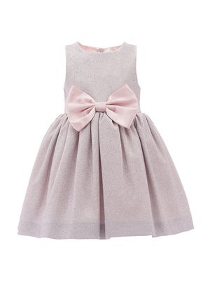 Baby Girl's & Little Girl's Pink Altillo Glitter Bow Dress - Pink - Size 12 Months - Pink - Size 12 Months