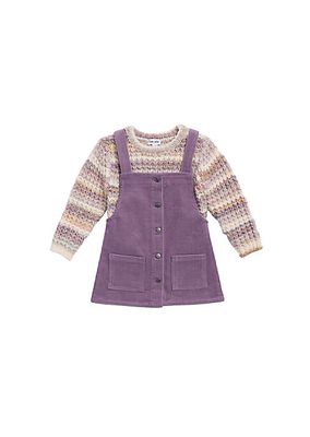 Baby Girl's & Little Girl's Rae Sweater & Corduroy Dress Set