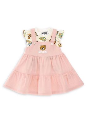 Baby Girl's & Little Girl's Ruffle T-Shirt & Dress Set