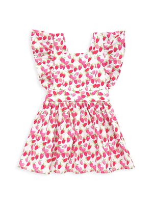 Baby Girl's & Little Girl's Strawberry Print Dress - Pink - Size 18 Months - Pink - Size 18 Months
