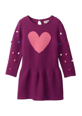 Baby Girl's & Little Girl's Sweet Heart Sweater Dress
