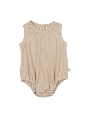 Baby Girl's & Little Girl's Terry Bubble Romper - Sand - Size 3 Months - Sand - Size 3 Months