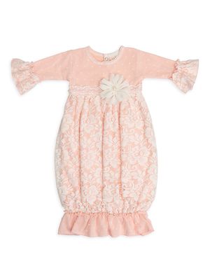 Baby Girl's Avery Grace Gown - Peach - Size Newborn
