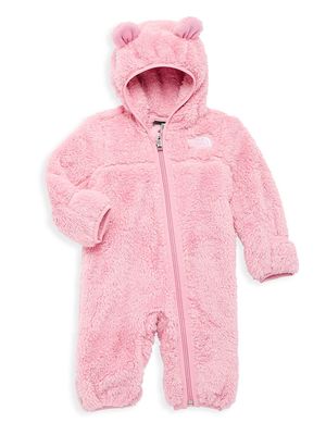 Baby Girl's Baby Bear Fleece Coverall - Pink - Size 18 Months - Pink - Size 18 Months