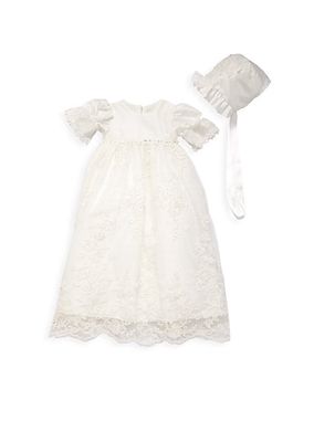 Baby Girl's Beaded Lace Dress