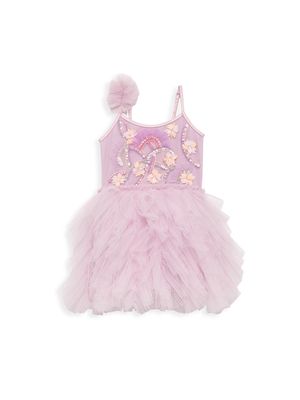 Baby Girl's Bebe New Wave Tutu Dress - Purple Charm - Size 3 Months