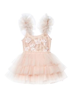 Baby Girl's Bebe Songbird Tutu Dress - Peach Cake - Size 6 Months
