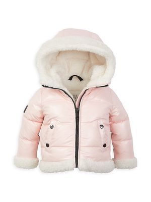 Baby Girl's Blizzard Down Puffer Jacket - Ballerina - Size 3 Months - Ballerina - Size 3 Months