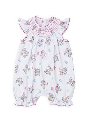 Baby Girl's Butterfly Bubble Playsuit