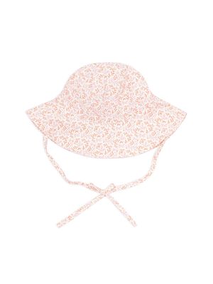 Baby Girl's Calypso Botanic Bucket Hat - Coral - Size 6 Months - Coral - Size 6 Months