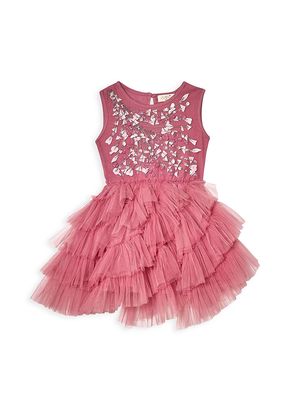 Baby Girl's Camden Park Bebe Berry Delight Tutu Dress - Mulberry - Size 3 Months - Mulberry - Size 3 Months