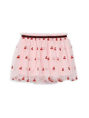 Baby Girl's Cherry Tulle Skirt - Tutu Pink - Size 3 Months