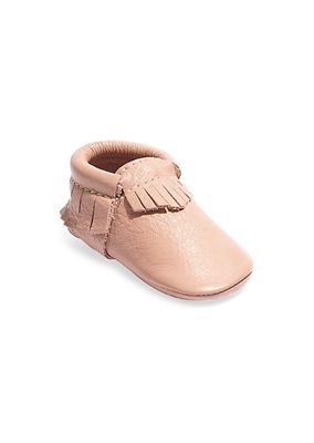 Baby Girl's Classic Leather Soft Sole Moccasins