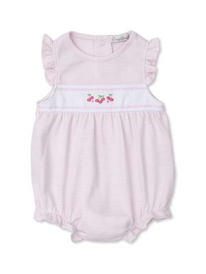 Baby Girl's Cotton Bubble Playsuit - Pink - Size 12 Months