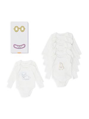Baby Girl's Days Of The Week 7-Piece Bodysuit Set - White - Size 18 Months - White - Size 18 Months