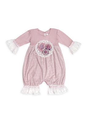 Baby Girl's Emily Bubble Coveralls