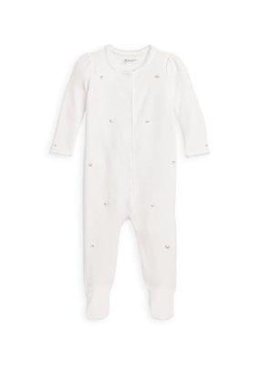 Baby Girl's Floral Organic Cotton Coverall