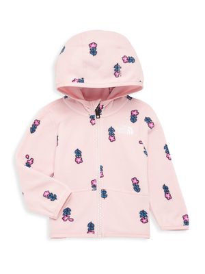 Baby Girl's Glacier Floral Zip Hoodie - Pink Floral - Size 3 Months - Pink Floral - Size 3 Months