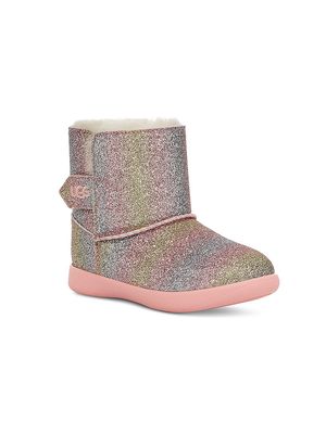 Baby Girl's Keelan Ombré Glitter Boots - Metallic Rainbow - Size Newborn - Metallic Rainbow - Size Newborn
