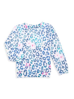 Baby Girl's Leopard-Print Sweatshirt - Size 3 Months - Size 3 Months