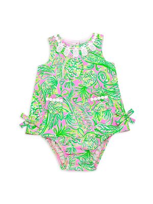 Baby Girl's Lilly Shift Bodysuit - Pink Multi - Size 3 Months - Pink Multi - Size 3 Months