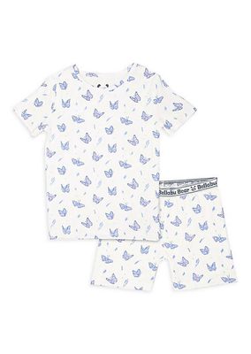 Baby Girl's, Little Girl's & Girl's 2-Piece Butterfly Print Pajama Shorts Set