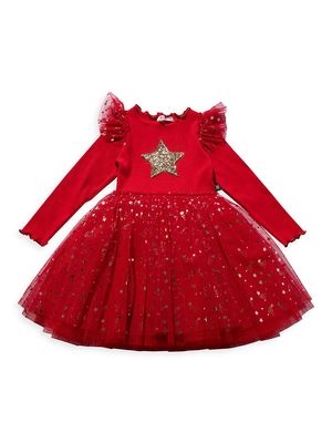 Baby Girl's, Little Girl's & Girl's Candy Cane Tutu Dress - Red - Size 12 Months