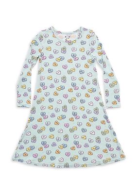 Baby Girl's, Little Girl's & Girl's Candy Hearts Long-Sleeve Dress