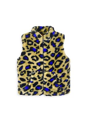 Baby Girl's, Little Girl's & Girl's Cheetah Print Vest