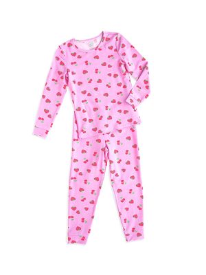 Baby Girl's, Little Girl's & Girl's Cherry Berry Pajama Set - Pink - Size 12 Months